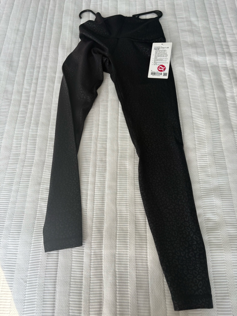 lululemon athletica Black Subtle Leopard Print Leggings